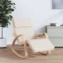 Cremefarbener Schaukelstuhl aus Stoff von vidaXL, Schaukelstühle - Ref: Foro24-351073, Preis: 146,81 €, Rabatt: %