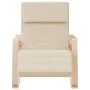 Cremefarbener Schaukelstuhl aus Stoff von vidaXL, Schaukelstühle - Ref: Foro24-351073, Preis: 146,81 €, Rabatt: %