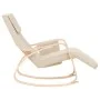 Cremefarbener Schaukelstuhl aus Stoff von vidaXL, Schaukelstühle - Ref: Foro24-351073, Preis: 146,81 €, Rabatt: %