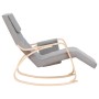 Silla mecedora de tela gris claro de vidaXL, Mecedoras - Ref: Foro24-351074, Precio: 140,71 €, Descuento: %