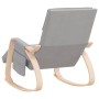 Silla mecedora de tela gris claro de vidaXL, Mecedoras - Ref: Foro24-351074, Precio: 140,71 €, Descuento: %