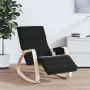 Schaukelstuhl aus schwarzem Stoff von vidaXL, Schaukelstühle - Ref: Foro24-351077, Preis: 130,70 €, Rabatt: %