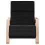 Silla mecedora de tela negro