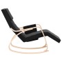Silla mecedora de tela negro