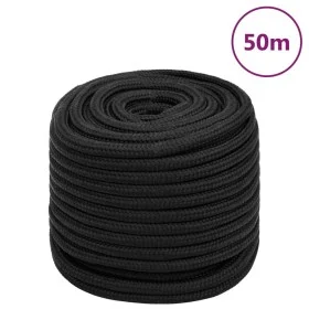 Deep black polypropylene boat rope 16 mm 50 m by vidaXL, Ropes and metal cords - Ref: Foro24-152520, Price: 49,36 €, Discount: %
