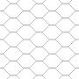 Cerca Hexagonal Gris 0.6 x 100 m Acero