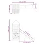 Douglas-Massivholz-Außenspielplatz von vidaXL, Schaukeln und Spielgeräte - Ref: Foro24-3156983, Preis: 371,11 €, Rabatt: %