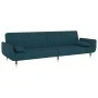 2-seater sofa bed with two blue velvet cushions by vidaXL, Sofas - Ref: Foro24-337581, Price: 307,50 €, Discount: %