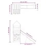 Solid pine wood outdoor playground by vidaXL, Swings and play structures - Ref: Foro24-3156982, Price: 355,39 €, Discount: %
