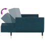 2-Sitzer-Schlafsofa mit zwei blauen Samtkissen von vidaXL, Sofas - Ref: Foro24-337581, Preis: 311,89 €, Rabatt: %