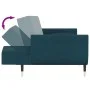 2-Sitzer-Schlafsofa mit zwei blauen Samtkissen von vidaXL, Sofas - Ref: Foro24-337581, Preis: 307,50 €, Rabatt: %