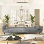 Sofá cama de 2 plazas con dos almohadas terciopelo gris claro by vidaXL, Sofas - Ref: Foro24-337582, Price: 310,23 €, Discoun...