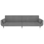 Sofá cama de 2 plazas con dos almohadas terciopelo gris claro by vidaXL, Sofas - Ref: Foro24-337582, Price: 310,23 €, Discoun...