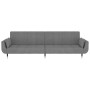 Sofá cama de 2 plazas con dos almohadas terciopelo gris claro by vidaXL, Sofas - Ref: Foro24-337582, Price: 316,75 €, Discoun...