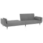 Sofá cama de 2 plazas con dos almohadas terciopelo gris claro by vidaXL, Sofas - Ref: Foro24-337582, Price: 310,23 €, Discoun...