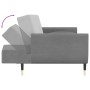 Sofá cama de 2 plazas con dos almohadas terciopelo gris claro by vidaXL, Sofas - Ref: Foro24-337582, Price: 316,75 €, Discoun...
