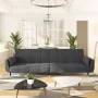 2-seater sofa bed with two dark gray velvet pillows by vidaXL, Sofas - Ref: Foro24-337583, Price: 324,67 €, Discount: %