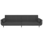2-seater sofa bed with two dark gray velvet pillows by vidaXL, Sofas - Ref: Foro24-337583, Price: 324,67 €, Discount: %
