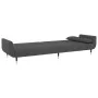 2-Sitzer-Schlafsofa mit zwei dunkelgrauen Samtkissen von vidaXL, Sofas - Ref: Foro24-337583, Preis: 324,67 €, Rabatt: %