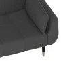 2-seater sofa bed with two dark gray velvet pillows by vidaXL, Sofas - Ref: Foro24-337583, Price: 324,67 €, Discount: %