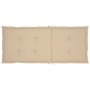 Sillas de jardín 2 uds con cojines beige madera maciza de teca