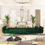 2-seater sofa bed with two dark green velvet cushions by vidaXL, Sofas - Ref: Foro24-337584, Price: 357,43 €, Discount: %
