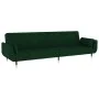 2-Sitzer-Schlafsofa mit zwei dunkelgrünen Samtkissen von vidaXL, Sofas - Ref: Foro24-337584, Preis: 353,74 €, Rabatt: %