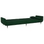 2-Sitzer-Schlafsofa mit zwei dunkelgrünen Samtkissen von vidaXL, Sofas - Ref: Foro24-337584, Preis: 357,43 €, Rabatt: %