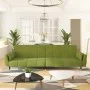 Two-seater sofa bed with two light green velvet cushions by vidaXL, Sofas - Ref: Foro24-337585, Price: 325,51 €, Discount: %