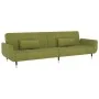 Two-seater sofa bed with two light green velvet cushions by vidaXL, Sofas - Ref: Foro24-337585, Price: 325,51 €, Discount: %