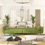 Sofá cama de 2 plazas con dos cojines terciopelo verde claro de vidaXL, Sofás - Ref: Foro24-337585, Precio: 325,50 €, Descuen...