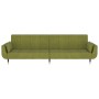 2-Sitzer-Schlafsofa mit zwei hellgrünen Samtkissen von vidaXL, Sofas - Ref: Foro24-337585, Preis: 331,46 €, Rabatt: %