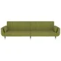 Two-seater sofa bed with two light green velvet cushions by vidaXL, Sofas - Ref: Foro24-337585, Price: 325,51 €, Discount: %