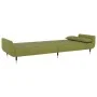 Two-seater sofa bed with two light green velvet cushions by vidaXL, Sofas - Ref: Foro24-337585, Price: 325,51 €, Discount: %