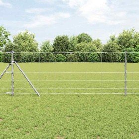 Valla de campo Plateado 50 x 0.8 m Acero galvanizado