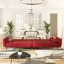 Sofá cama de 2 plazas con dos almohadas terciopelo color vino de vidaXL, Sofás - Ref: Foro24-337587, Precio: 326,03 €, Descue...