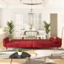 Two-seater sofa bed with two wine-colored velvet pillows by vidaXL, Sofas - Ref: Foro24-337587, Price: 332,01 €, Discount: %