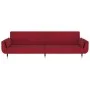 Sofá cama de 2 plazas con dos almohadas terciopelo color vino de vidaXL, Sofás - Ref: Foro24-337587, Precio: 326,03 €, Descue...