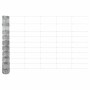 Valla de campo Plateado 50 x 1 m Acero galvanizado