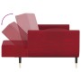2-Sitzer-Schlafsofa mit zwei burgunderfarbenen Samtkissen von vidaXL, Sofas - Ref: Foro24-337587, Preis: 332,01 €, Rabatt: %