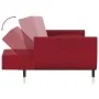 Sofá cama de 2 plazas con dos almohadas terciopelo color vino de vidaXL, Sofás - Ref: Foro24-337587, Precio: 326,03 €, Descue...