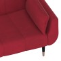 2-Sitzer-Schlafsofa mit zwei burgunderfarbenen Samtkissen von vidaXL, Sofas - Ref: Foro24-337587, Preis: 332,01 €, Rabatt: %