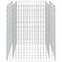 Arriate de gaviones de acero 90x90x100 cm