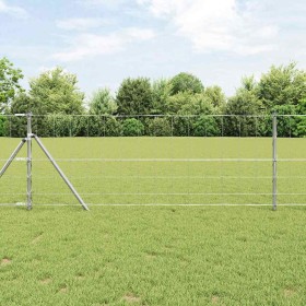 Valla de campo Plateado 100 x 0.8 m Acero galvanizado