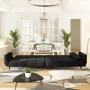 Sofá cama de 2 plazas con dos almohadas terciopelo negro de vidaXL, Sofás - Ref: Foro24-337588, Precio: 357,17 €, Descuento: %
