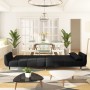 Sofá cama de 2 plazas con dos almohadas terciopelo negro de vidaXL, Sofás - Ref: Foro24-337588, Precio: 364,13 €, Descuento: %
