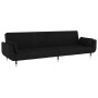 2-seater sofa bed with two black velvet pillows by vidaXL, Sofas - Ref: Foro24-337588, Price: 364,13 €, Discount: %