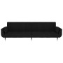 Sofá cama de 2 plazas con dos almohadas terciopelo negro de vidaXL, Sofás - Ref: Foro24-337588, Precio: 364,13 €, Descuento: %