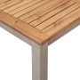 MesaComedorExterior Marrón 200x90x75cm Teak sólido