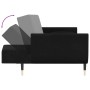 Sofá cama de 2 plazas con dos almohadas terciopelo negro de vidaXL, Sofás - Ref: Foro24-337588, Precio: 364,13 €, Descuento: %